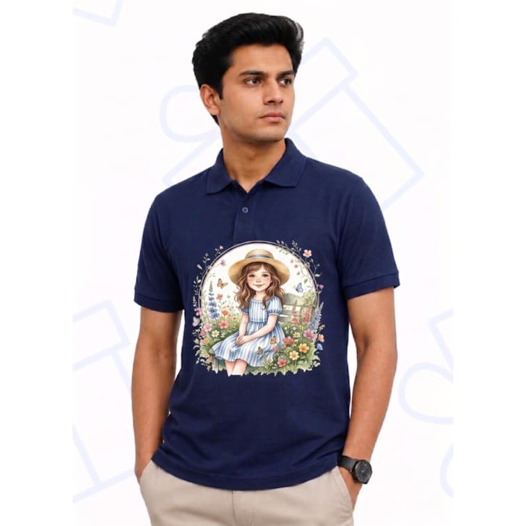 Dot Net Collar Men's 160 GSM Custom Graphic T-Shirt ( Size: S, M,L, XL, XXL ) image 2