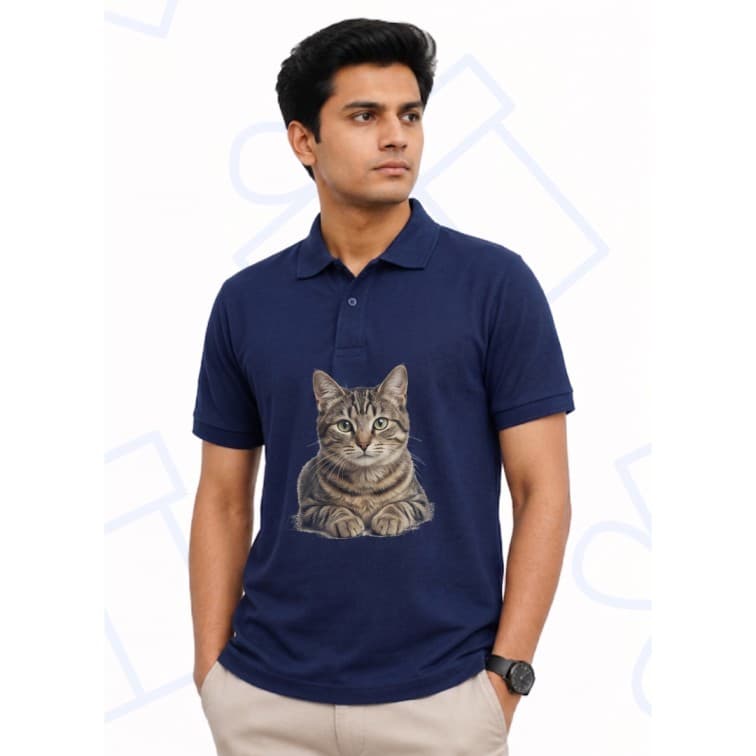 Dot Net Collar Men's 160 GSM Custom Graphic T-Shirt ( Size: S, M,L, XL, XXL ) image 4