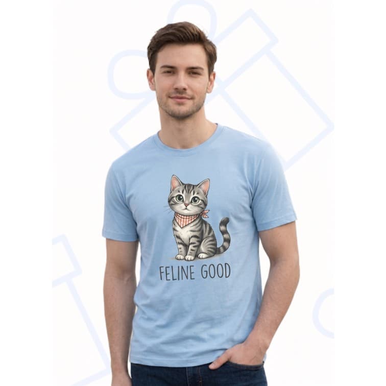 Collar Matty Men's 210 GSM Custom Graphic T-Shirt ( Size: S, M,L, XL, XXL ) image 2