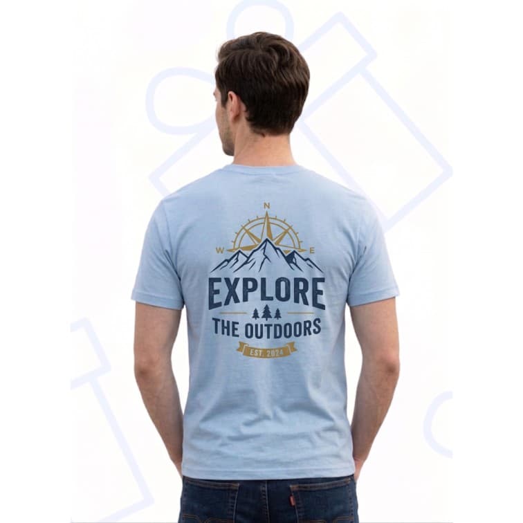 Collar Matty Men's 210 GSM Custom Graphic T-Shirt ( Size: S, M,L, XL, XXL ) image 4