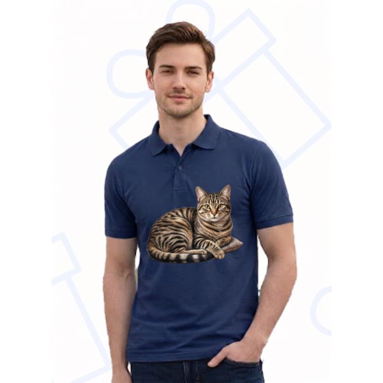 Collar Matty Men's 210 GSM Custom Graphic T-Shirt ( Size: S, M,L, XL, XXL ) image 2