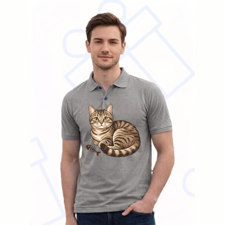 Collar Matty Men's 210 GSM Custom Graphic T-Shirt ( Size: S, M,L, XL, XXL ) image 3