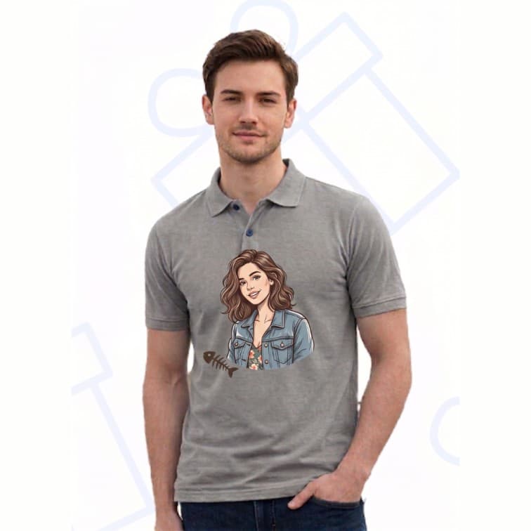 Collar Matty Men's 210 GSM Custom Graphic T-Shirt ( Size: S, M,L, XL, XXL )