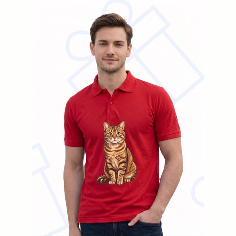 Collar Matty Men's 210 GSM Custom Graphic T-Shirt ( Size: S, M,L, XL, XXL ) image 3