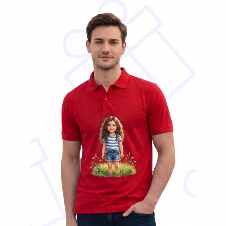 Collar Matty Men's 210 GSM Custom Graphic T-Shirt ( Size: S, M,L, XL, XXL ) image 2