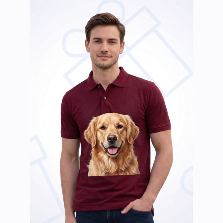 Collar Matty Men's 210 GSM Custom Graphic T-Shirt ( Size: S, M,L, XL, XXL ) image 4