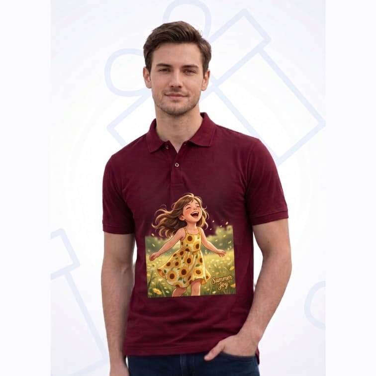 Collar Matty Men's 210 GSM Custom Graphic T-Shirt ( Size: S, M,L, XL, XXL )