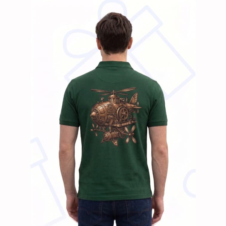 Collar Matty Men's 210 GSM Custom Graphic T-Shirt ( Size: S, M,L, XL, XXL ) image 5