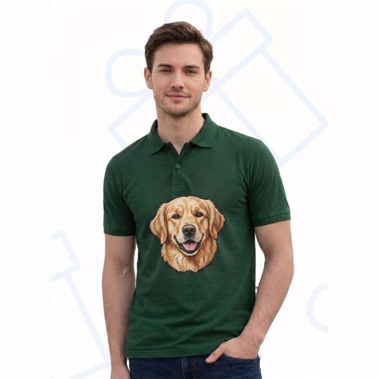 Collar Matty Men's 210 GSM Custom Graphic T-Shirt ( Size: S, M,L, XL, XXL ) image 4
