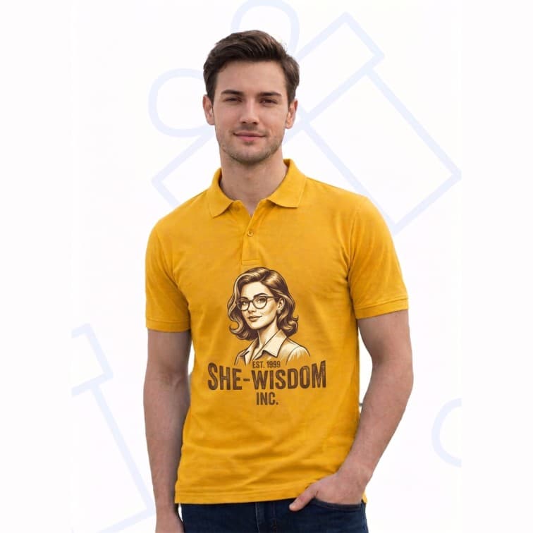 Collar Matty Men's 210 GSM Custom Graphic T-Shirt ( Size: S, M,L, XL, XXL ) image 2