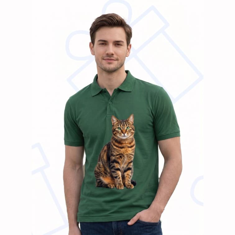 Collar Matty Men's 210 GSM Custom Graphic T-Shirt ( Size: S, M,L, XL, XXL ) image 3