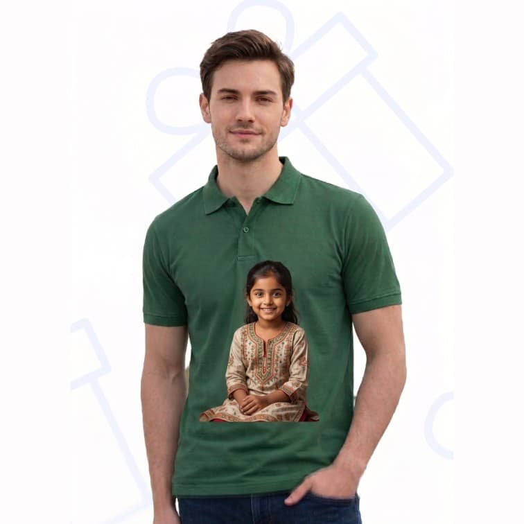 Collar Matty Men's 210 GSM Custom Graphic T-Shirt ( Size: S, M,L, XL, XXL ) image 4