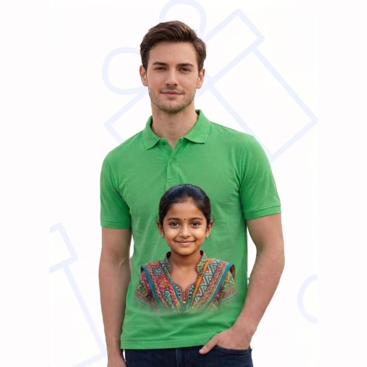 Collar Matty Men's 210 GSM Custom Graphic T-Shirt ( Size: S, M,L, XL, XXL )