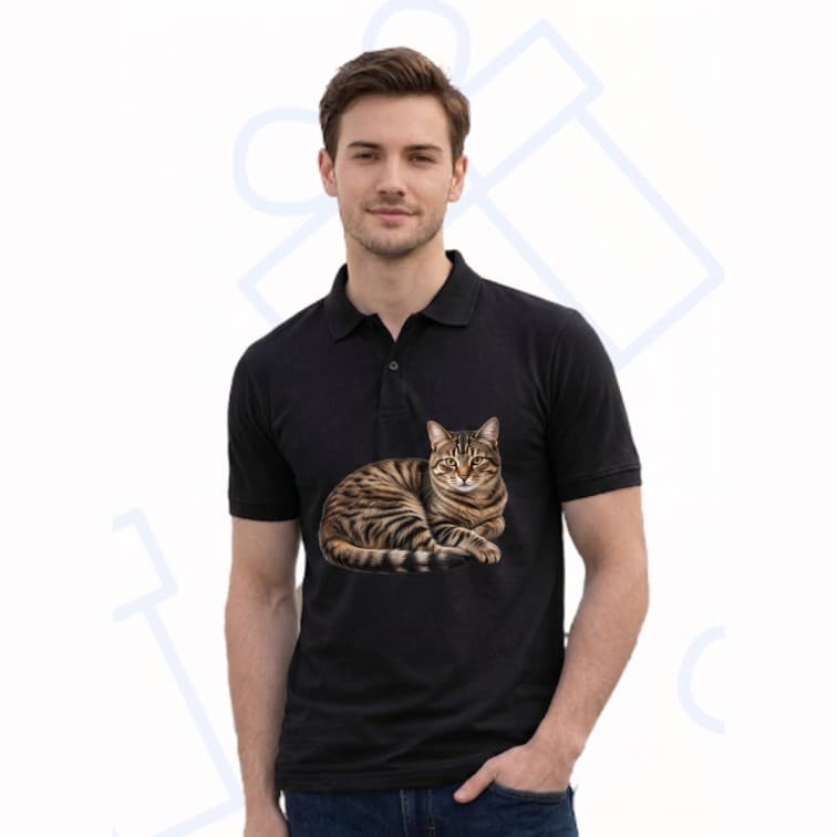 Collar Matty Men's 210 GSM Custom Graphic T-Shirt ( Size: S, M,L, XL, XXL ) image 4