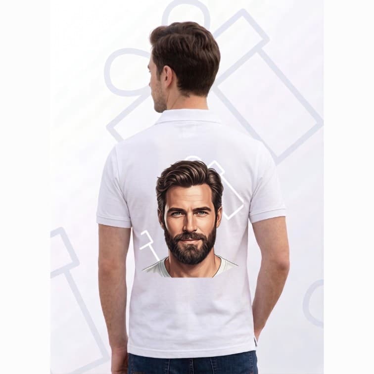 Collar Matty Men's 210 GSM Custom Graphic T-Shirt ( Size: S, M,L, XL, XXL ) image 2
