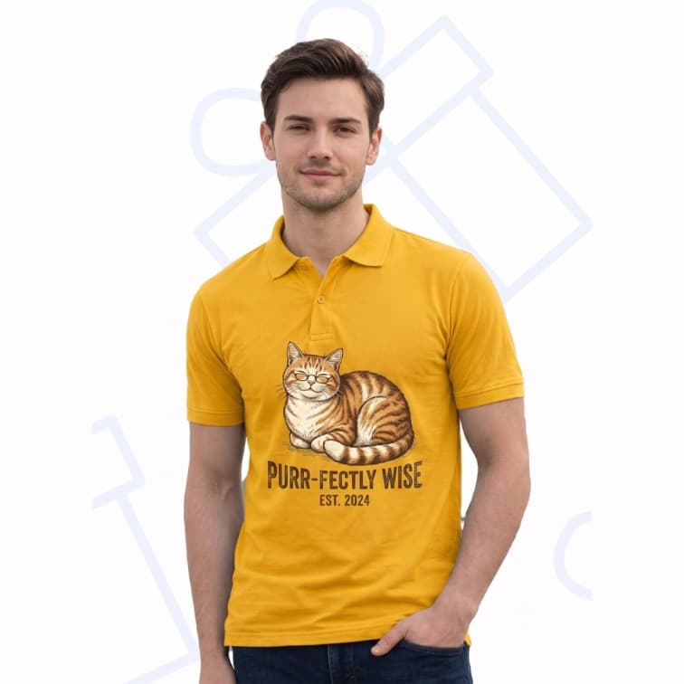 Collar Matty Men's 210 GSM Custom Graphic T-Shirt ( Size: S, M,L, XL, XXL )